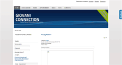 Desktop Screenshot of giovaniconnection.it