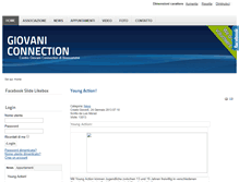 Tablet Screenshot of giovaniconnection.it